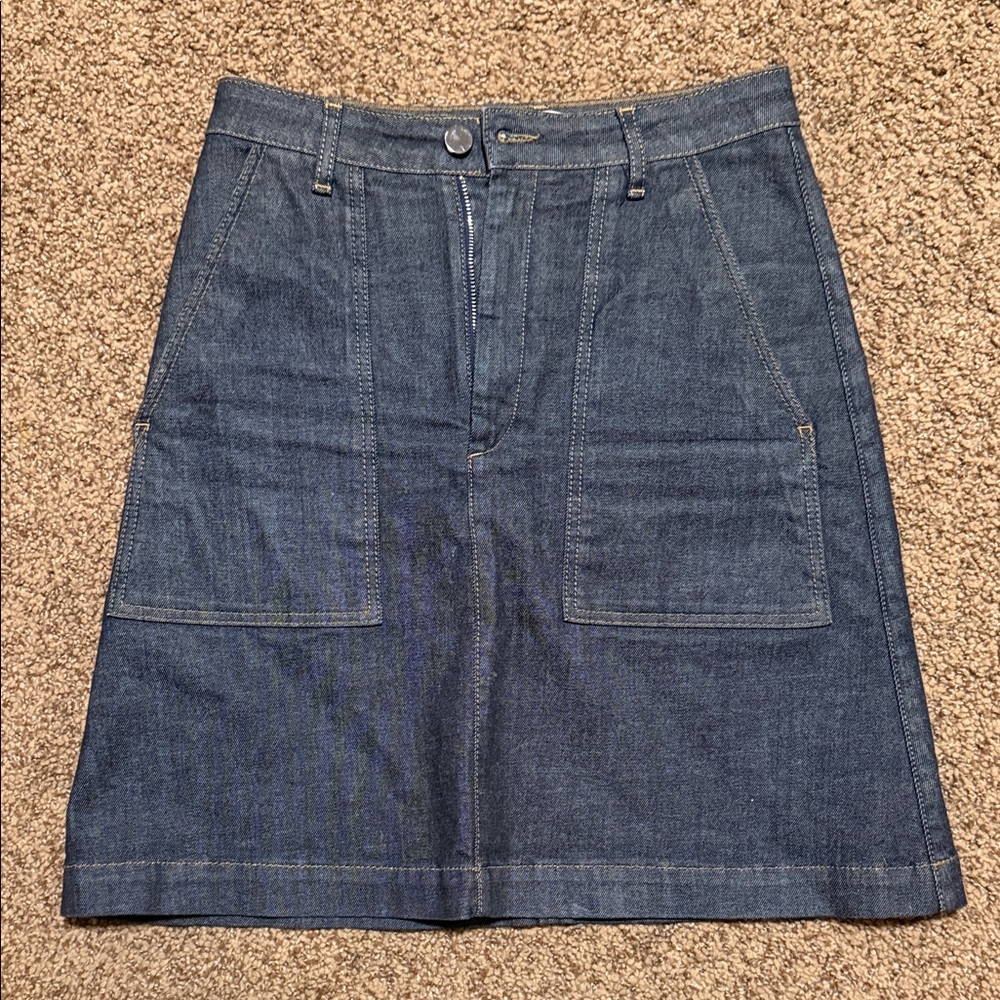 Scanlan Theodore Indigo A-Line Skirt